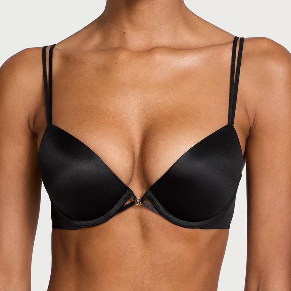 Victoria Secret Very Sexy Smooth Push Up Bra Jet Black 36G NEW
